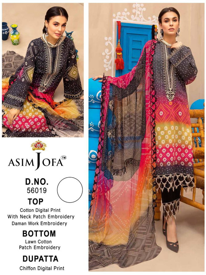 Asim Jofa 56019 Selected Pakistani Salwar Kameez Catalog